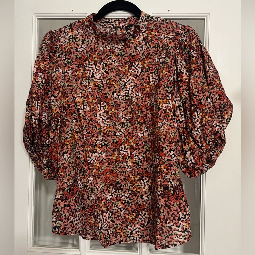 Super Colourful Puffy Sleeved Blouse